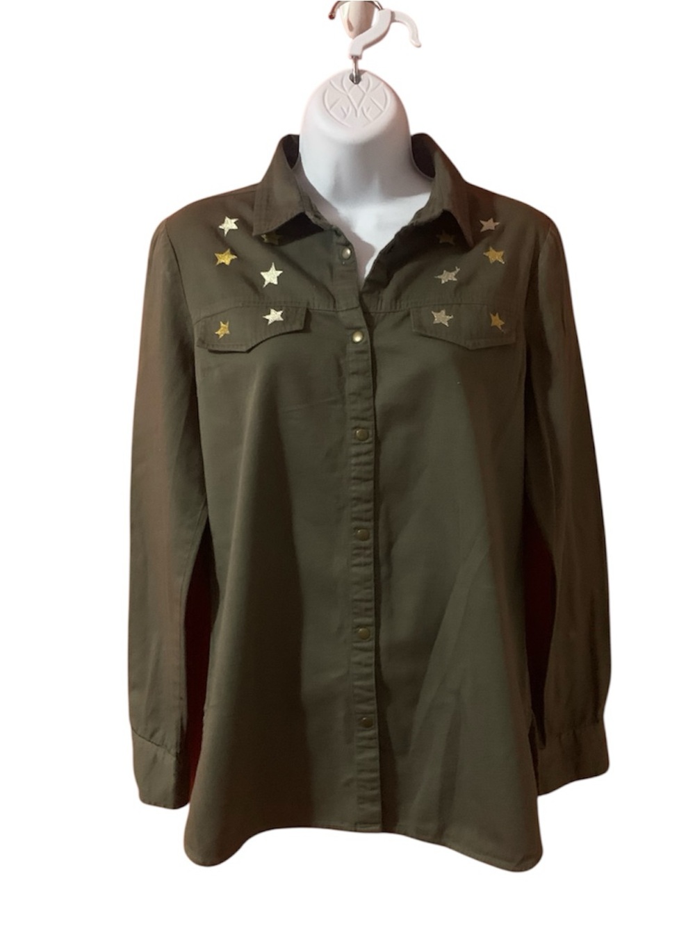 Atmosphere Olive Green Casual Shirt women 6